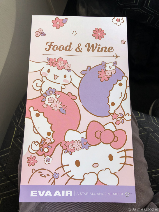 EVA Air Hello Kitty Boeing 777-300ER Economy Class