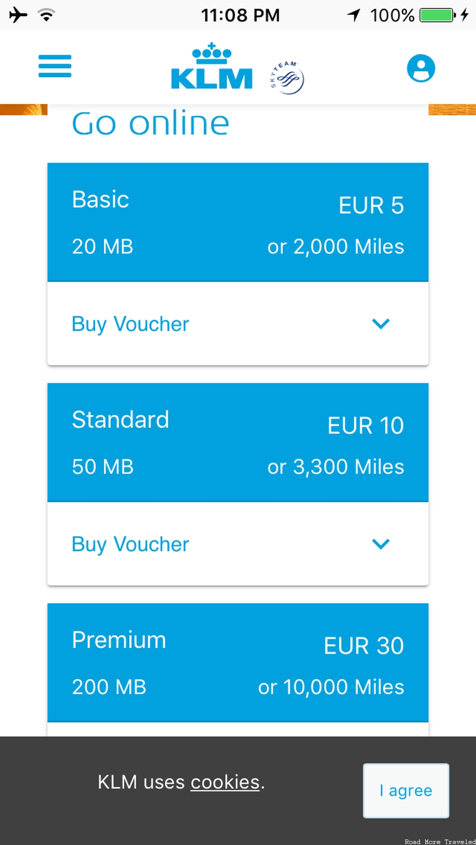KLM 787-9 Economy Comfort - WiFi prices