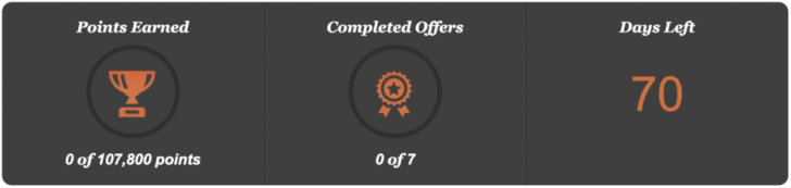 a black and orange badge with a star and a star