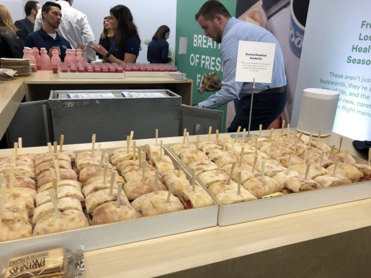 a group of sandwiches on a table