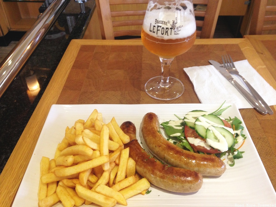 Boudin blanc with frites