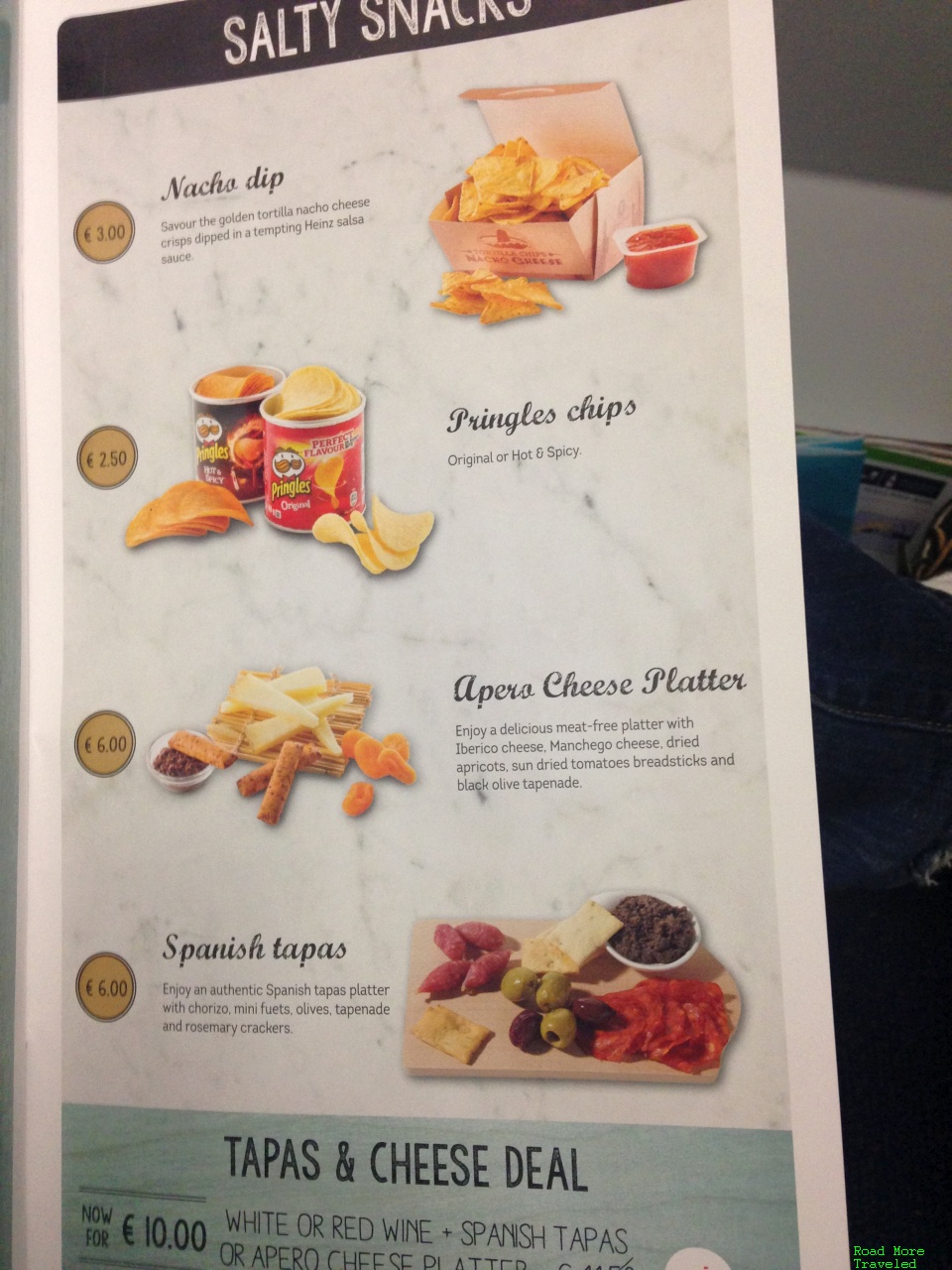 Brussels Airlines - buy-on-board salty snacks