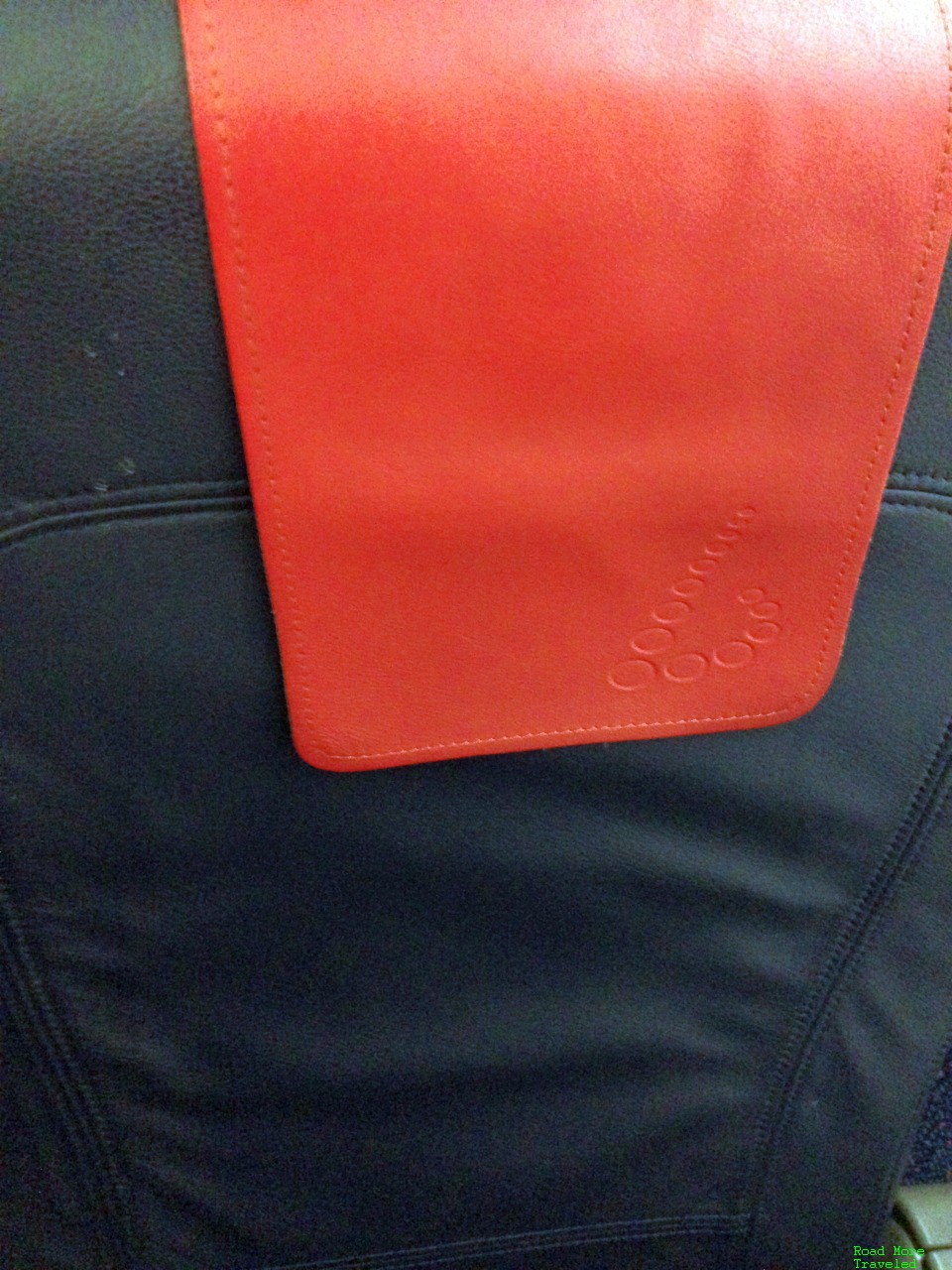 Brussels Airlines Business Class - headrest logo