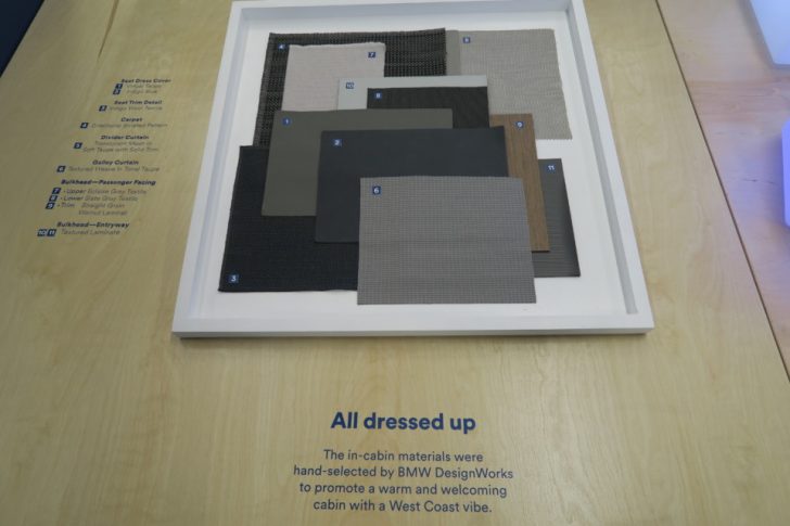 a display of fabric samples