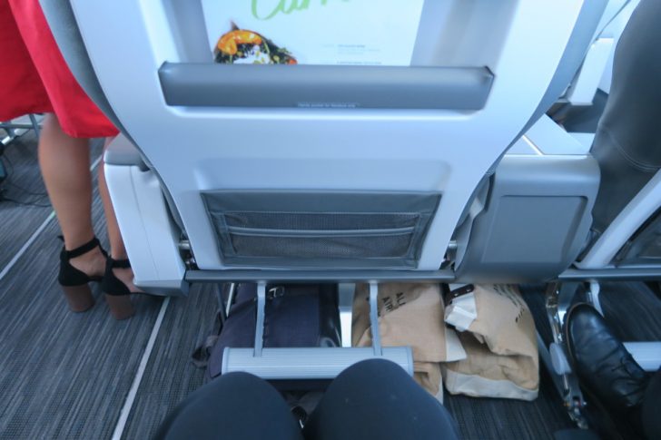 a seat of a plane