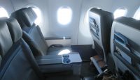 the seats in an airplane