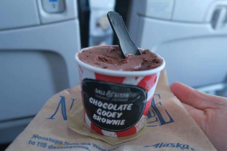 a cup of chocolate ice cream