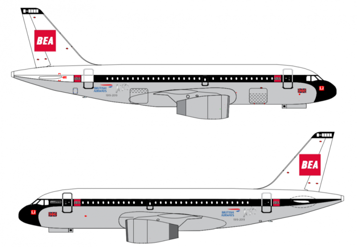 a drawing of a plane