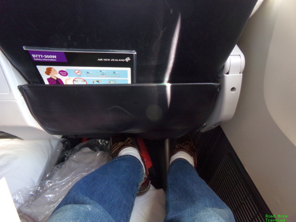 Air New Zealand Premium Economy - legroom