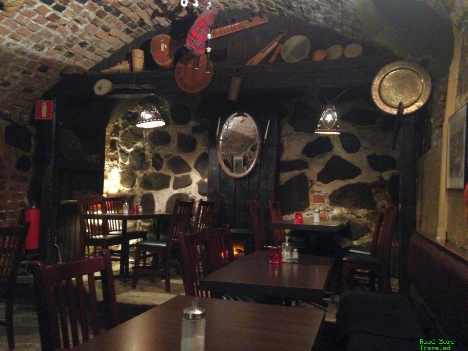 Traditional dungeon restaurant in Stockholm