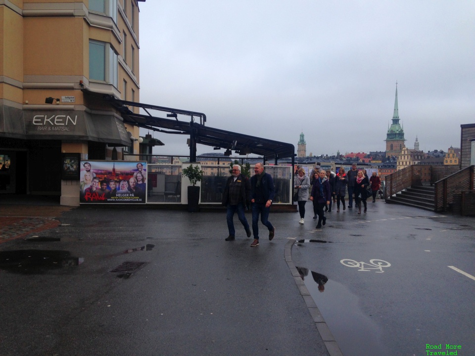 Final turn to Hilton Stockholm Slussen