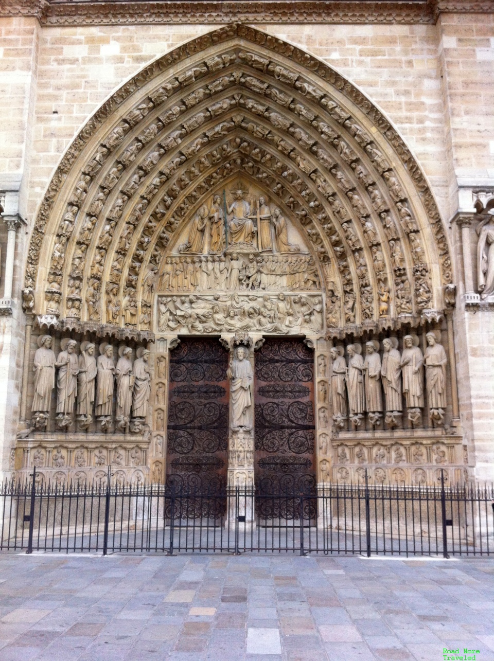 Notre-Dame de Paris door and archway