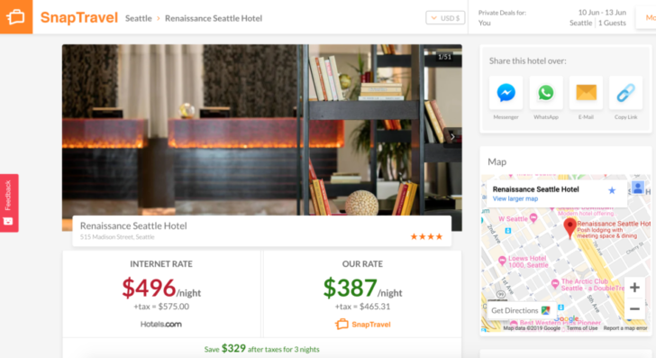 a screenshot of a hotel