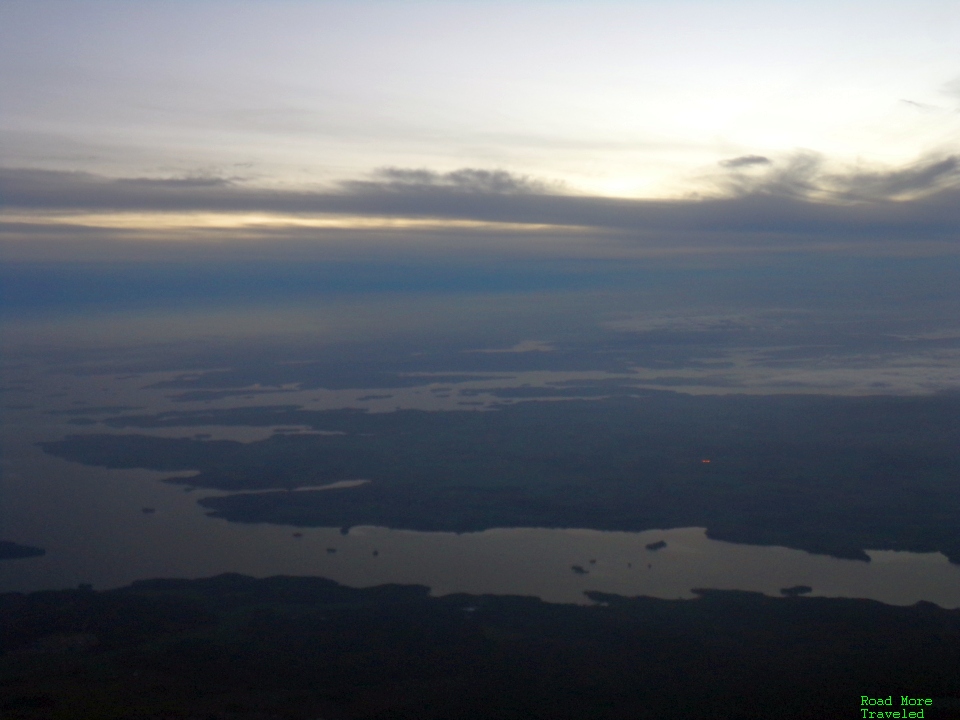 SAS Business Class - view after departure