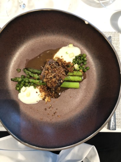 a plate of food on a table