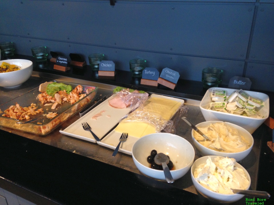 Stockholm Arlanda Lounge - cold food selection