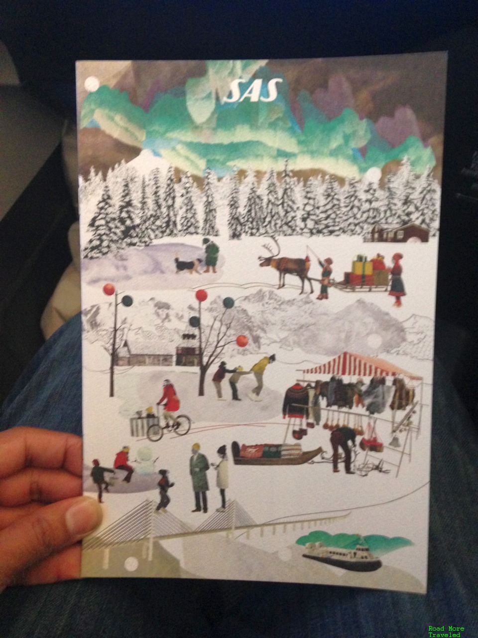 SAS Business Class menu cover