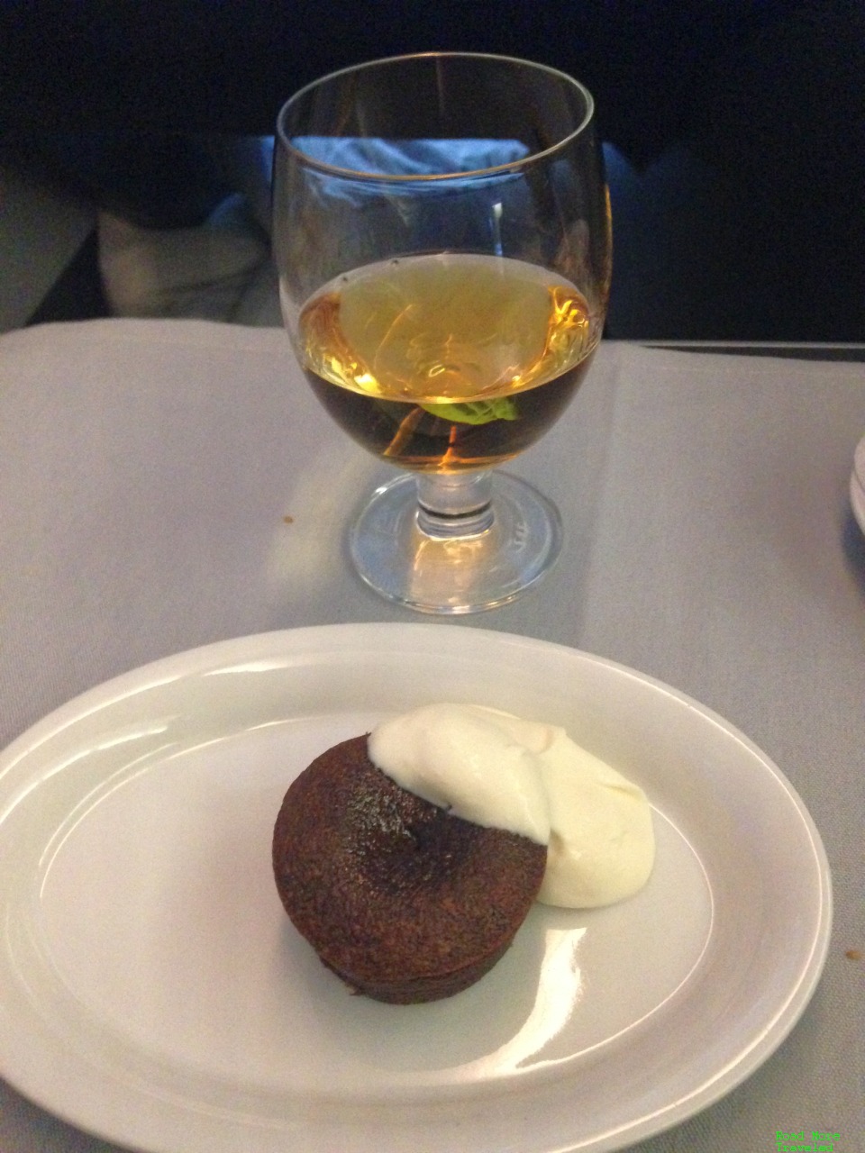 Chocolate fondant and calvados