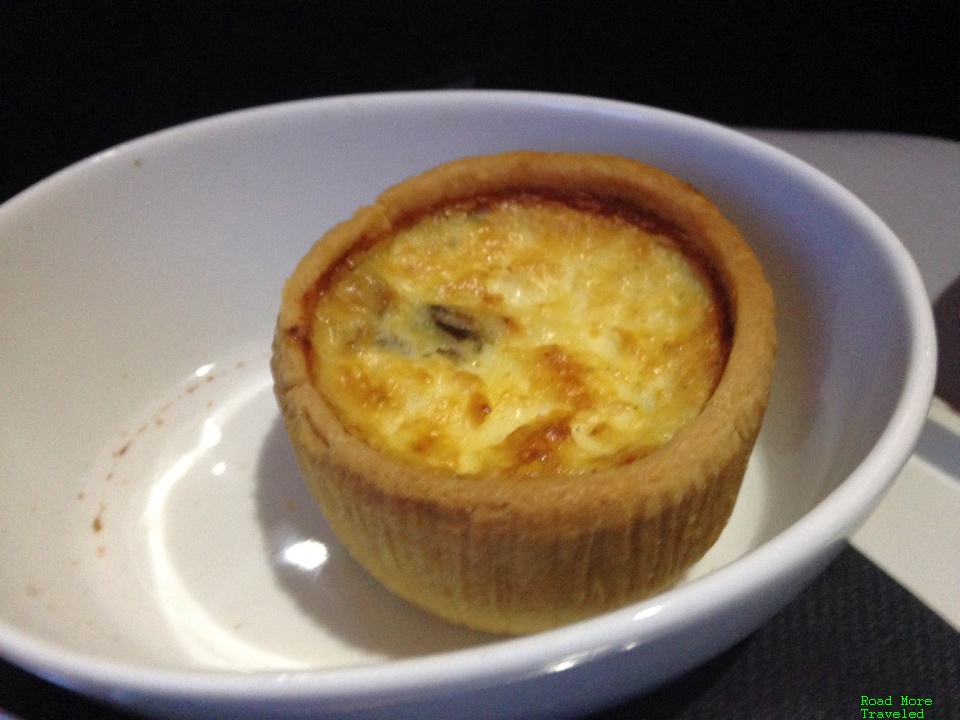 Cheese and mushroom quiche