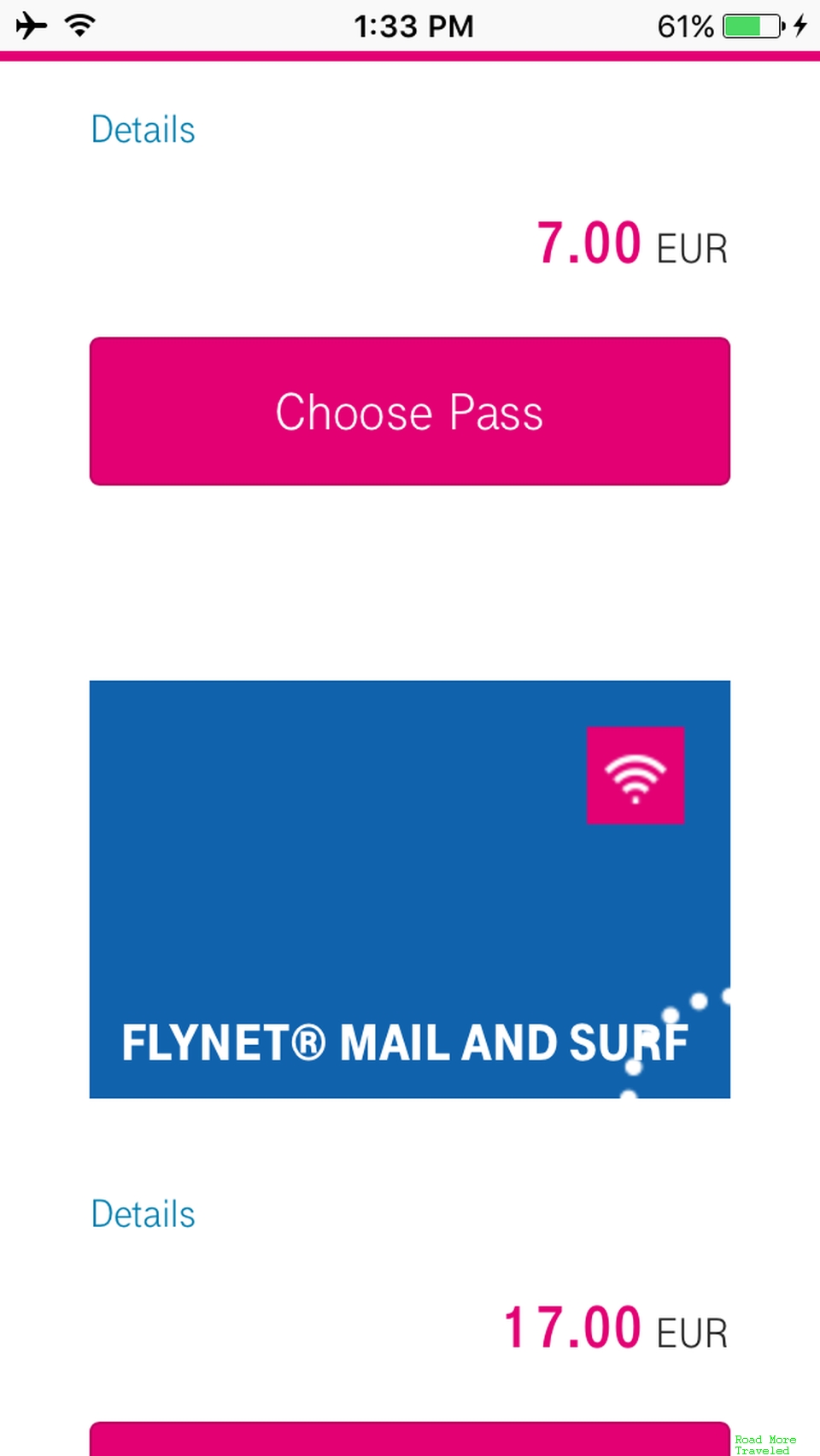 Lufthansa FlyNet pricing