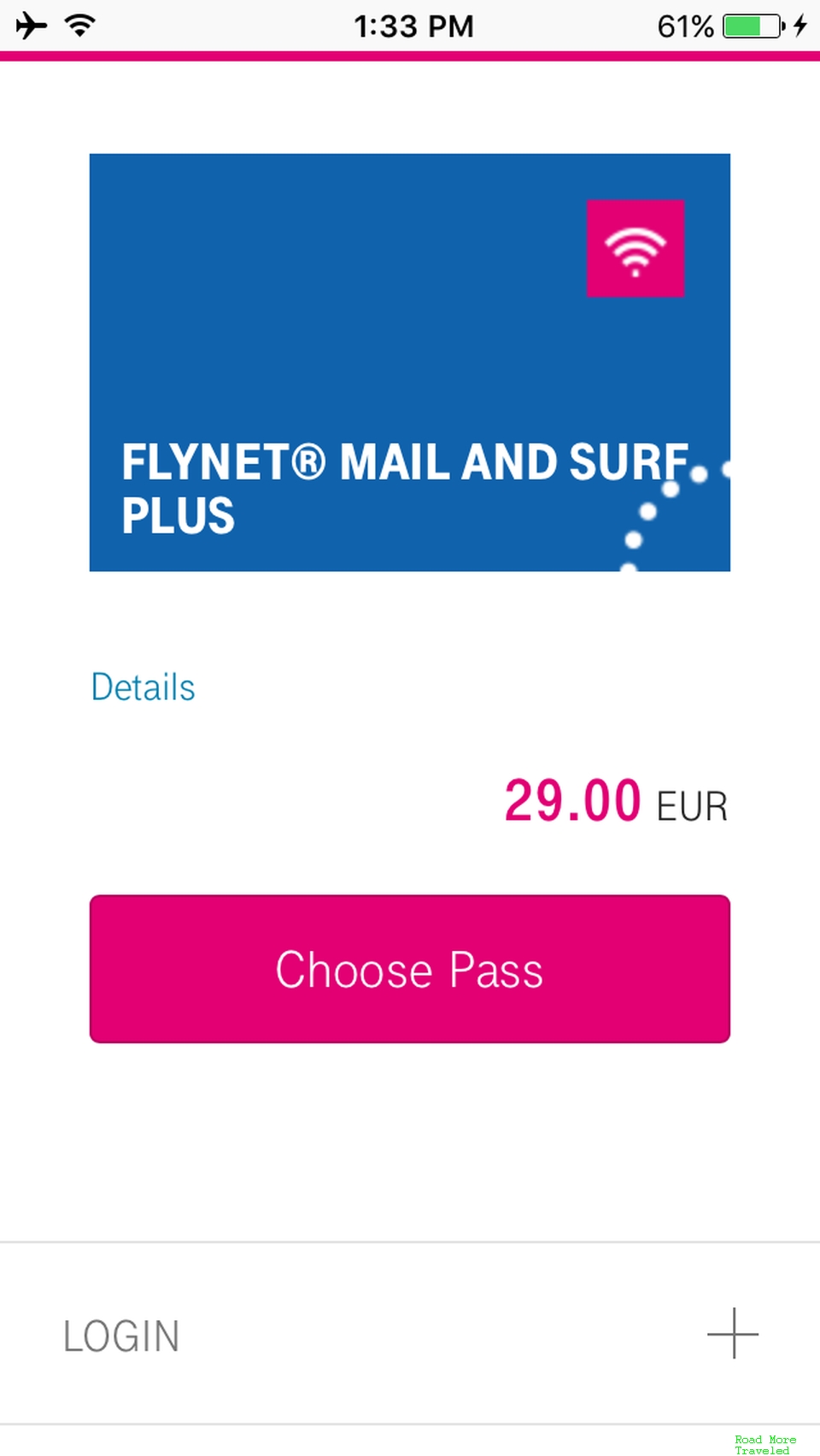 Lufthansa FlyNet pricing - 2