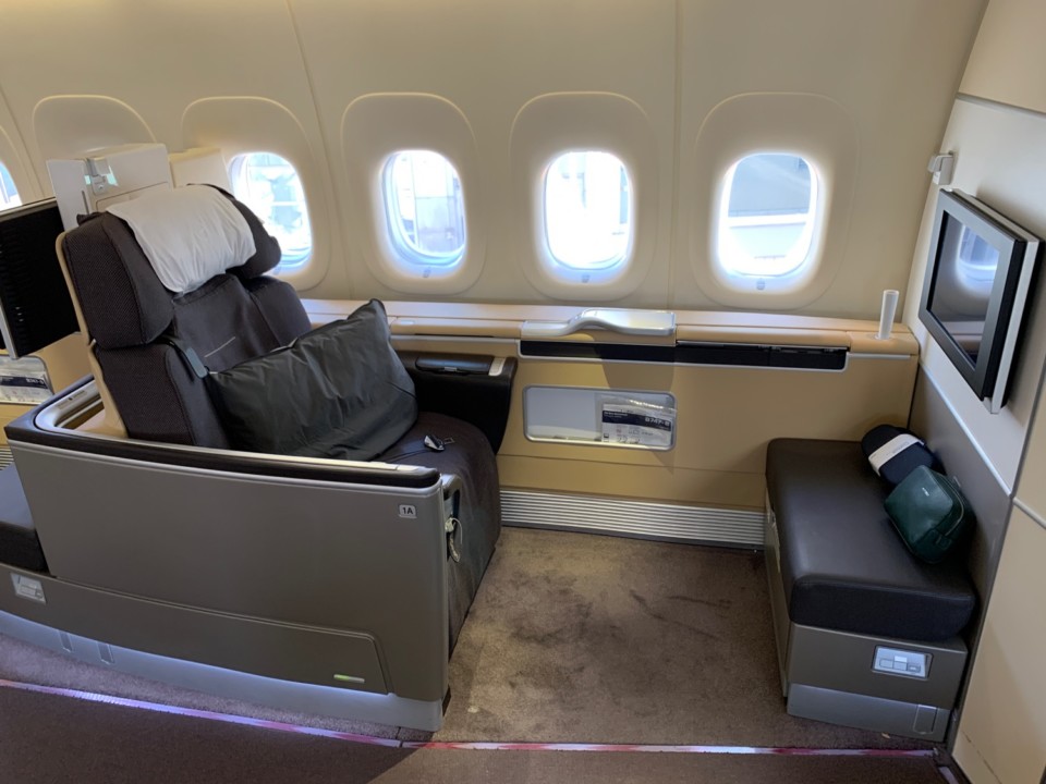 Lufthansa First Class window seat