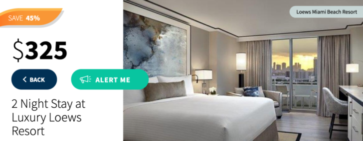 a bed in a room