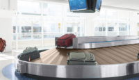 luggage on a conveyor belt