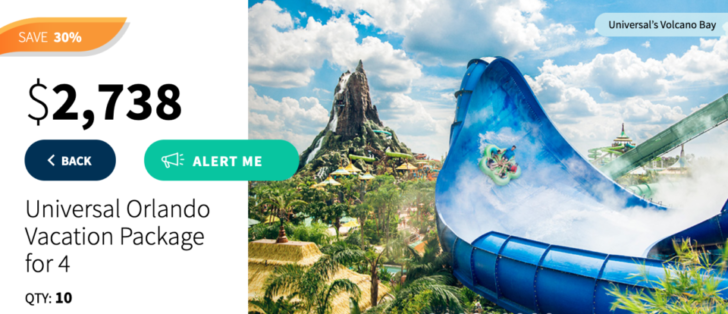 a water slide in a theme park