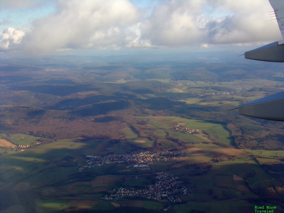 German countryside in fading light