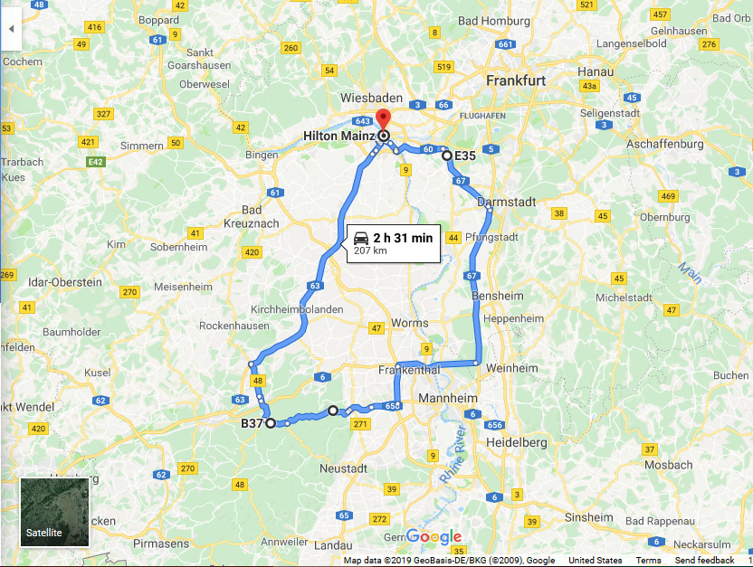 Autobahn Driving Route