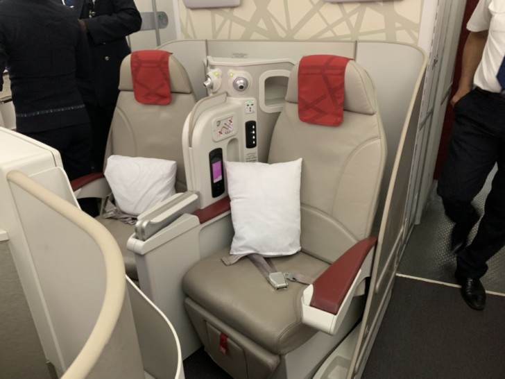 a seat on a plane
