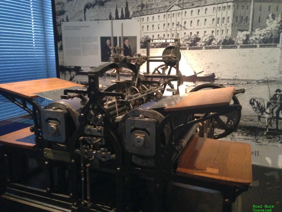 Early printing press at Gutenberg Museum