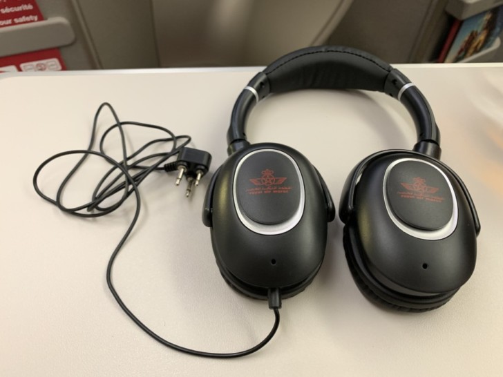 a pair of black headphones