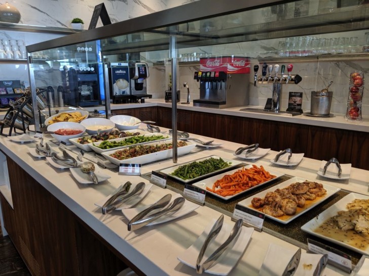 airport lounge buffet