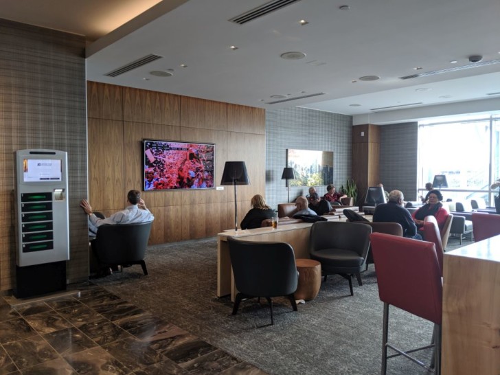 airport lounge tv area