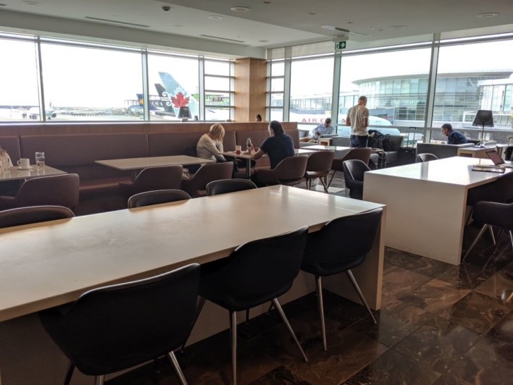 Maple leaf lounge dining area