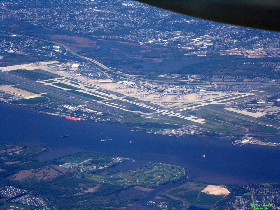 Philadelphia airport aerial view