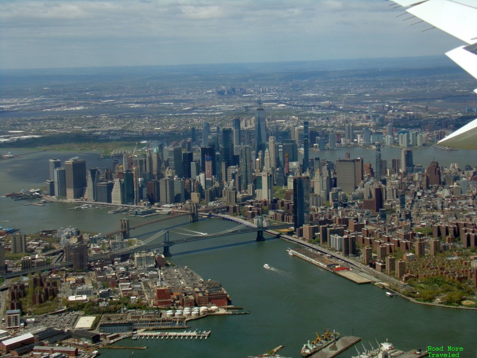 Lower Manhattan aerial view