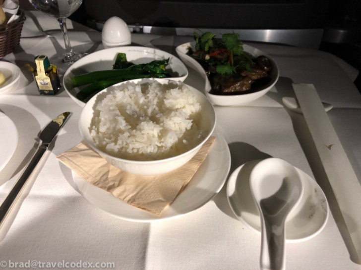 a plate of food on a table