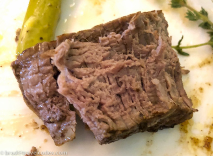 a piece of meat on a plate