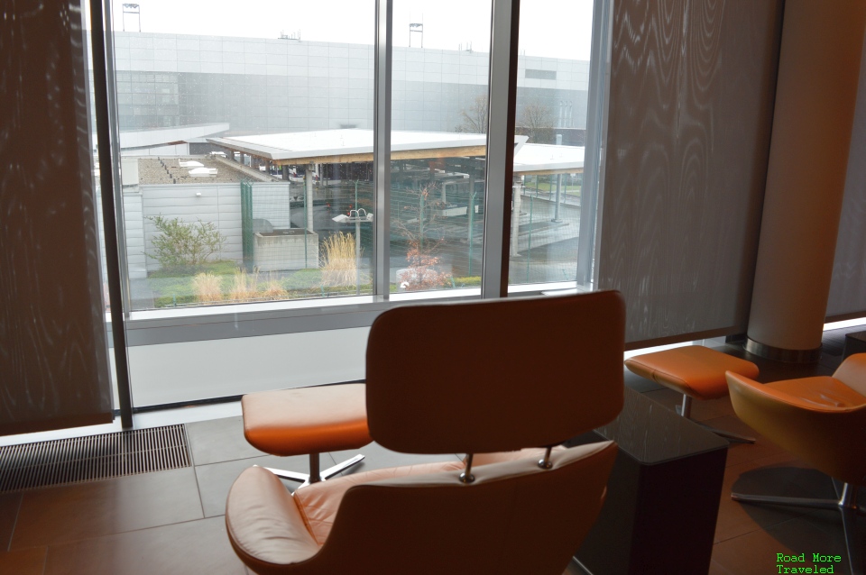 Lufthansa First Class Terminal - window view