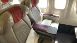 a seat in a plane