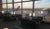 Lufthansa Senator Lounge Washington Dulles - window seating