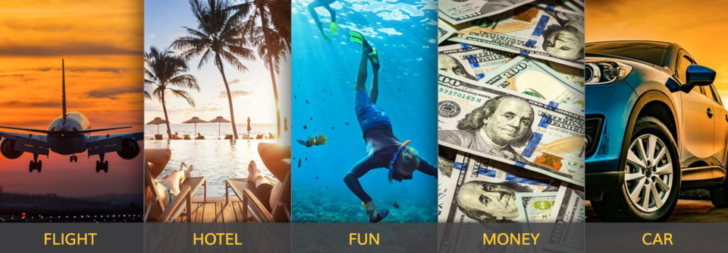 a collage of images of people swimming under water