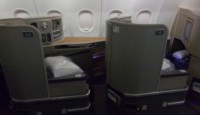 American Airlines A321T First Class seat privacy