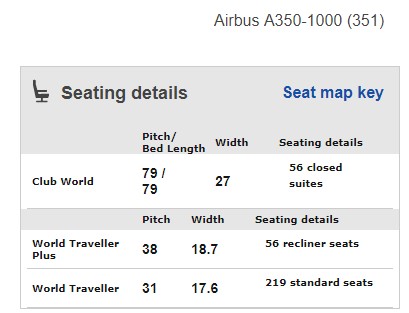a screenshot of a seat map