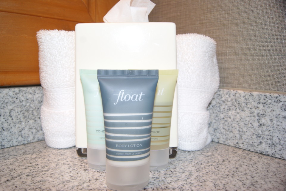 a group of toiletries on a counter