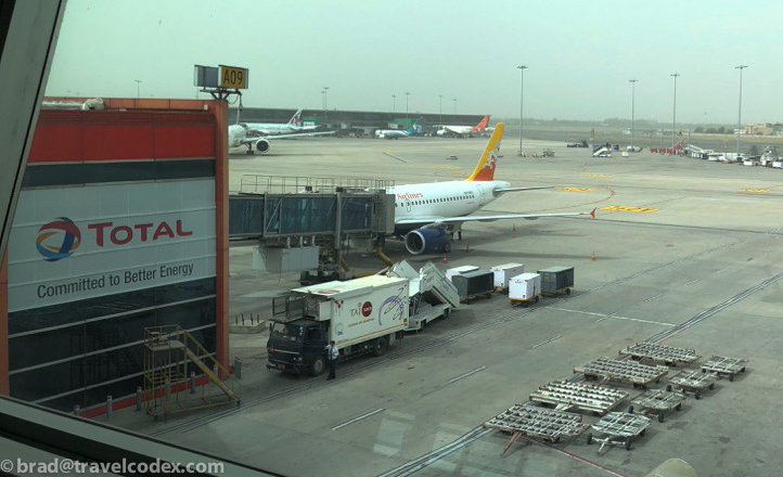 an airplane at an airport