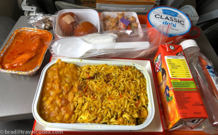 a tray of food on a tray
